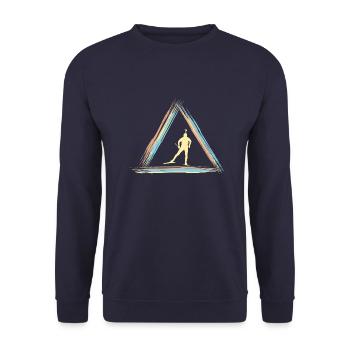 biathlon - Unisex Sweatshirt - navy - Front - Alina (178cm) & Michal (187cm)