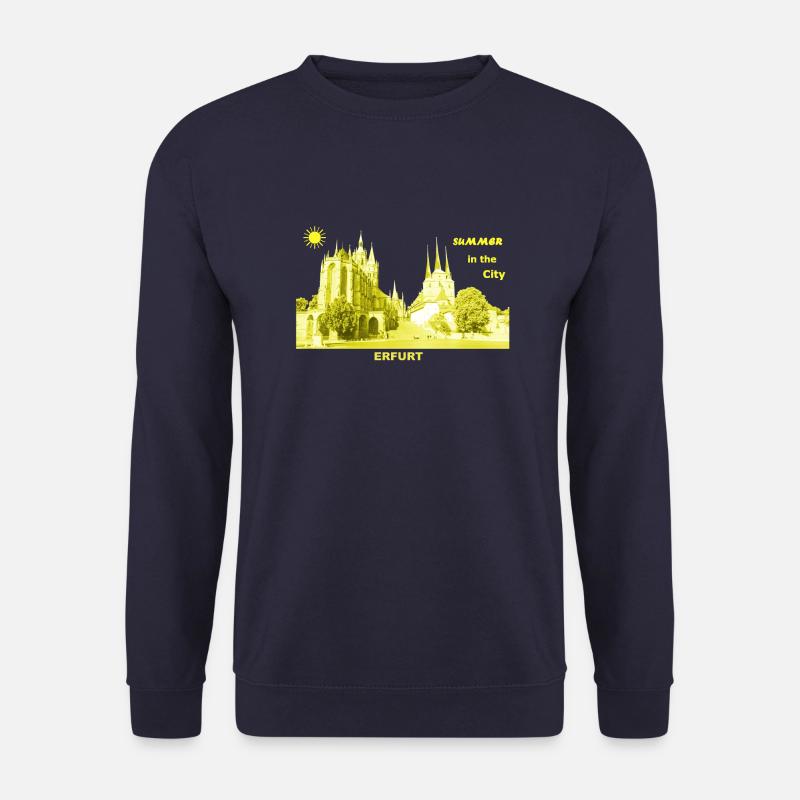 Summer Erfurt City Thüringen Sommer Dom - Unisex Pullover - Navy