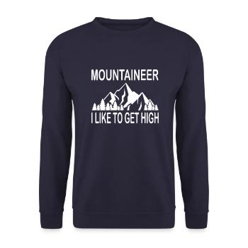 Bouldern Klettern Climbing - Unisex Pullover - Navy - Vorne - Alina (178cm) & Michal (187cm)