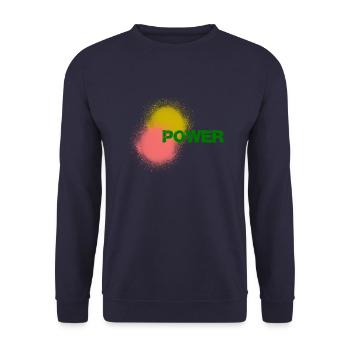 Power - Unisex Pullover - Navy - Vorne - Alina (178cm) & Michal (187cm)