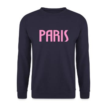 paris3111 - Unisex Sweatshirt - navy - Front - Alina (178cm) & Michal (187cm)