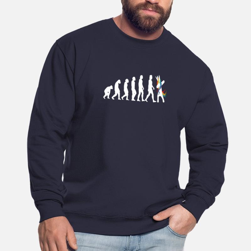 Evolution Einhorn das ist die Geschichte Unisex Pullover