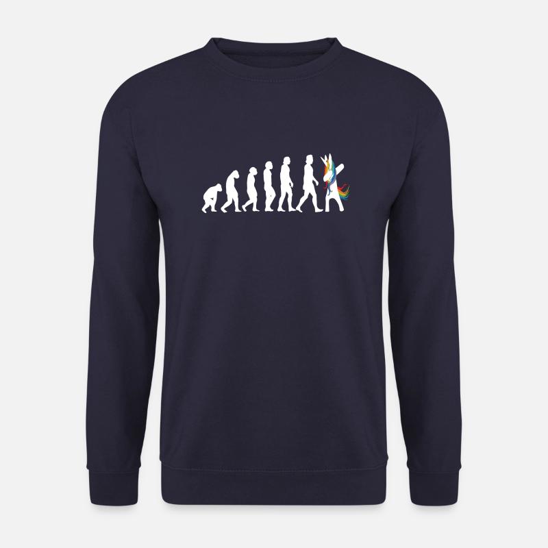 Evolution Unicorn that's the story - Unisex Sweatshirt - navy