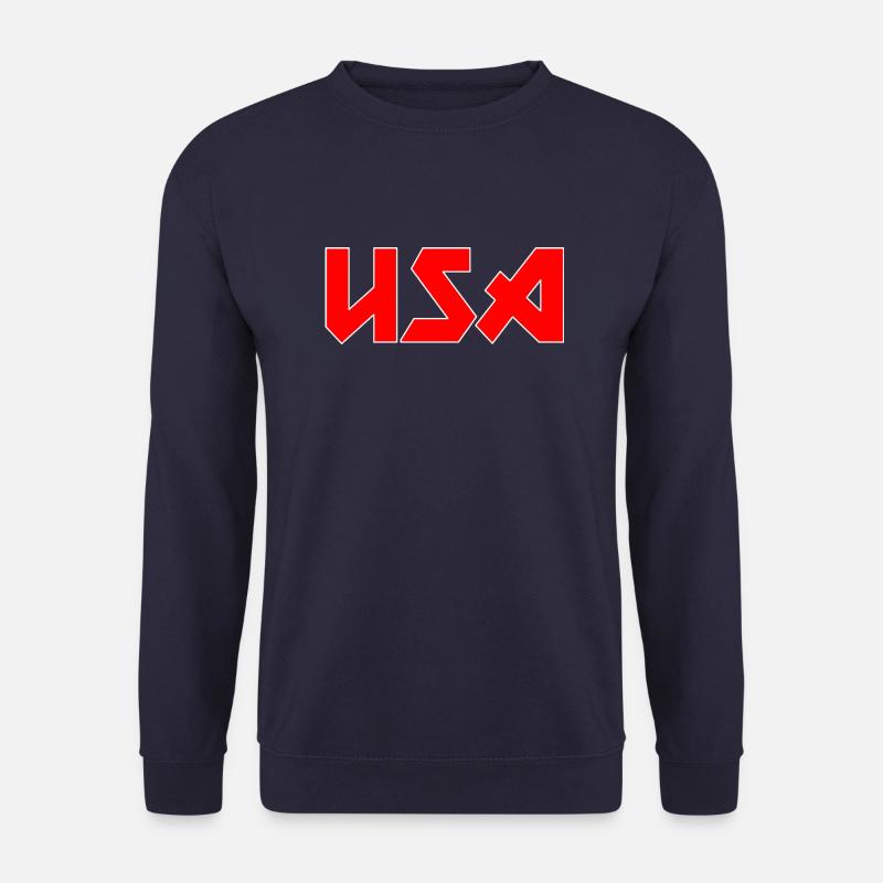 Modisches Heimat USA Metal-Design - Unisex Pullover - Navy