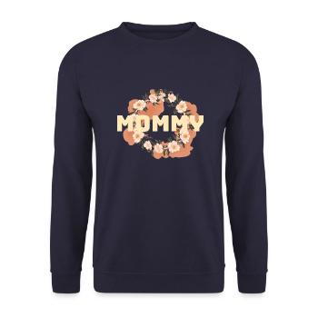 L’amour maternel dans la mer de fleurs - Sweat-shirt Unisexe - marine - Devant - Alina (178cm) & Michal (187cm)