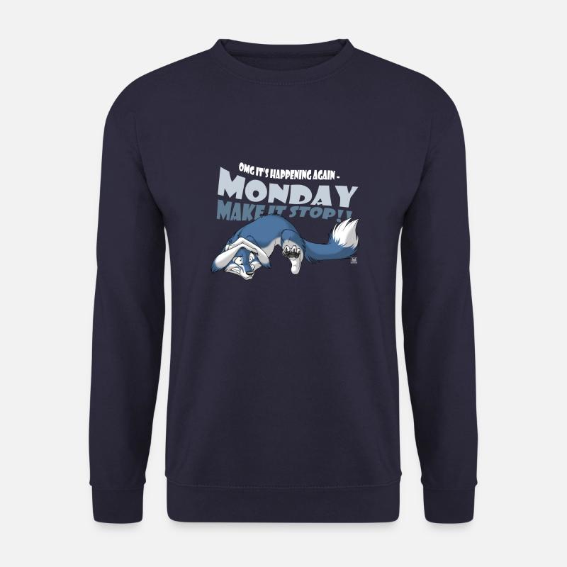 Monday - Make it Stop - Unisex Pullover - Navy