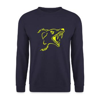 Bad Dog - Unisex Sweatshirt - navy - Front - Alina (178cm) & Michal (187cm)