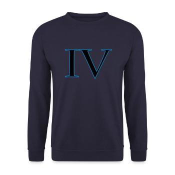 roman4 - Unisex Sweatshirt - navy - Front - Alina (178cm) & Michal (187cm)