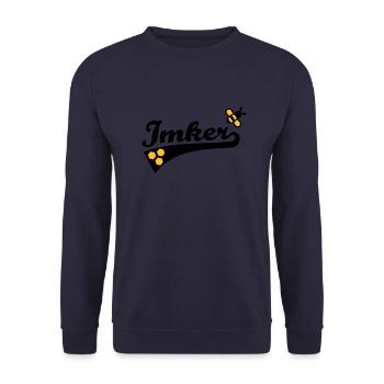 Imker - Unisex Pullover - Navy - Vorne - Alina (178cm) & Michal (187cm)