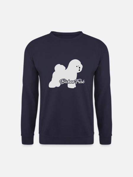 Bichon Frise - Unisex Pullover - Navy