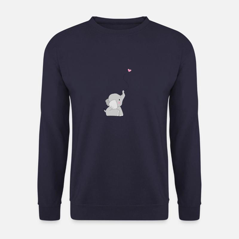 Eddi Elefant - presente - idea actual - Sudadera unisex - azul marino