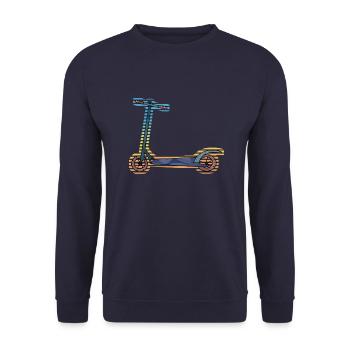scooter - Unisex Sweatshirt - navy - Front - Alina (178cm) & Michal (187cm)