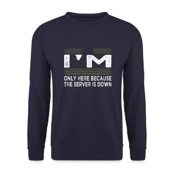 ingénieur nerdy analyste en informatique infirmière - Sweat-shirt Unisexe - marine - Devant - Alina (178cm) & Michal (187cm)