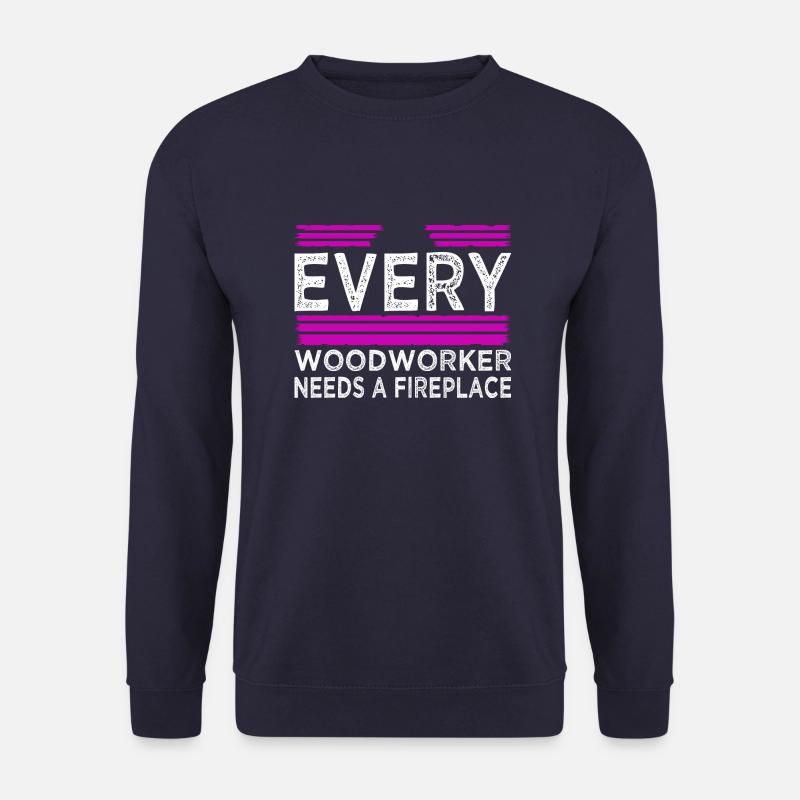 déclaration cool bûcheron bûcherontravail - Sweat-shirt Unisexe - marine