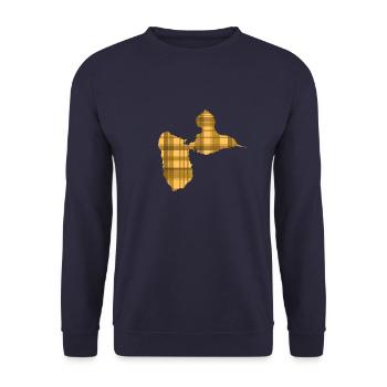 Guadeloupe - Unisex Pullover - Navy - Vorne - Alina (178cm) & Michal (187cm)