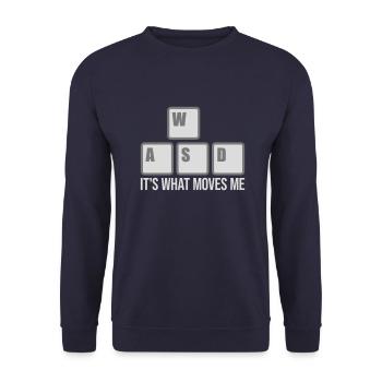 c’est ce qui m’émeut - Sweat-shirt Unisexe - marine - Devant - Alina (178cm) & Michal (187cm)