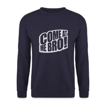 Viens à moi bro - Sweat-shirt Unisexe - marine - Devant - Alina (178cm) & Michal (187cm)