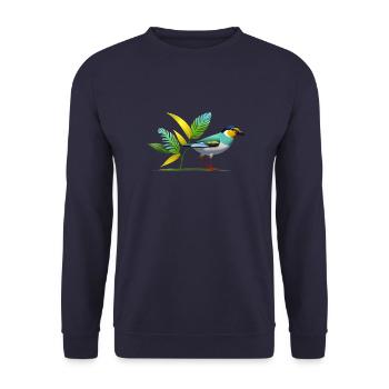 Vogel - Unisex Pullover - Navy - Vorne - Alina (178cm) & Michal (187cm)