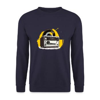 Play what you want - Unisex Sweatshirt - navy - Front - Alina (178cm) & Michal (187cm)