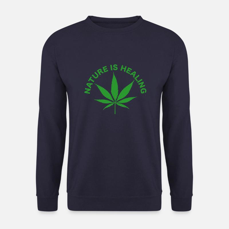 Nature is healing - Unisex Pullover - Navy