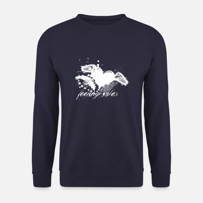 Farbklecks Couture Script - Unisex Pullover - Navy