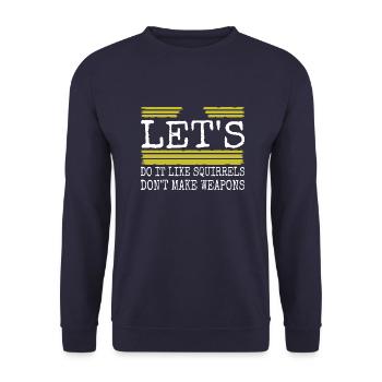 Blague idée cadeau paix mouvement Hippie Festival - Sweat-shirt Unisexe - marine - Devant - Alina (178cm) & Michal (187cm)