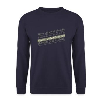 Dictons fermiers drôles - Sweat-shirt Unisexe - marine - Devant - Alina (178cm) & Michal (187cm)