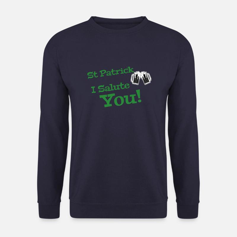 St. Patrick grünes Design - Unisex Pullover - Navy
