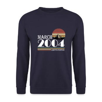 March 2004 Jubilee 2004 Legends March 2004 - Unisex Sweatshirt - navy - Front - Alina (178cm) & Michal (187cm)