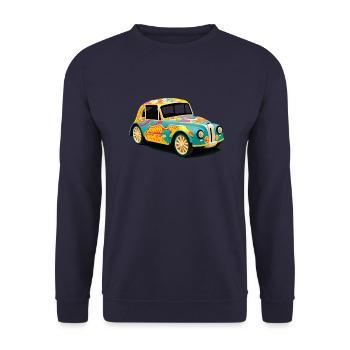 Vieille voiture abstraite - Sweat-shirt Unisexe - marine - Devant - Alina (178cm) & Michal (187cm)