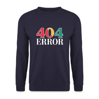 404 Error - Sweat-shirt Unisexe - marine - Devant - Alina (178cm) & Michal (187cm)