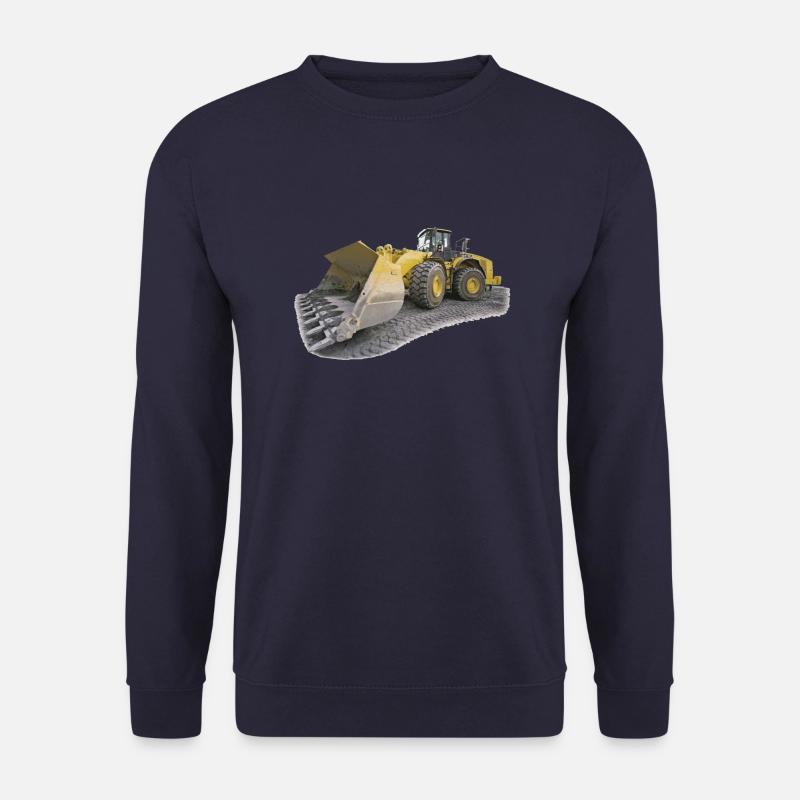 chantier pelleteuse bulldozer - Unisex Pullover - Navy