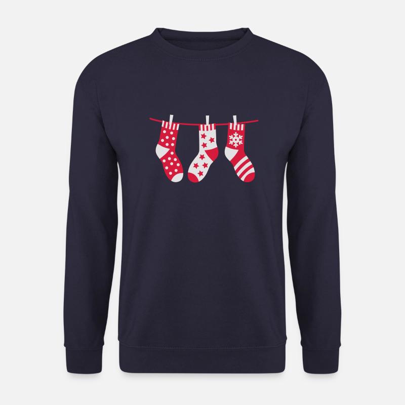 Weihnacht-Socken - Unisex Pullover - Navy