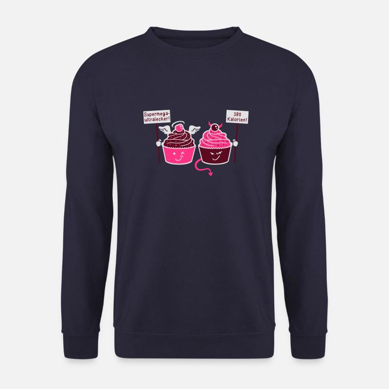 Cupcake - Muffin - Tart - Angels - Devil - 3C - Unisex Sweatshirt - navy