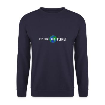 Globetrotters - Exploring our Planet - Unisex Sweatshirt - navy - Front - Alina (178cm) & Michal (187cm)