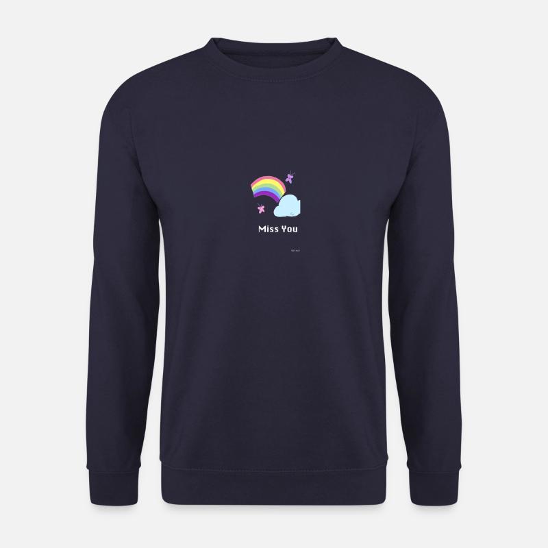 Miss You Rainbow - Unisex Pullover - Navy