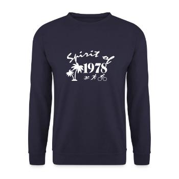 Triathlon Natation Vélo Run Marathonun - Sweat-shirt Unisexe - marine - Devant - Alina (178cm) & Michal (187cm)