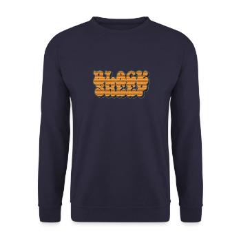 Black Sheep Vintage - Sweat-shirt Unisexe - marine - Devant - Alina (178cm) & Michal (187cm)