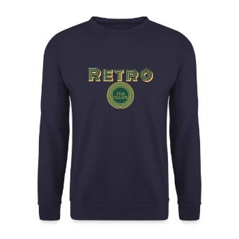 Retro - Unisex Pullover - Navy - Vorne - Alina (178cm) & Michal (187cm)