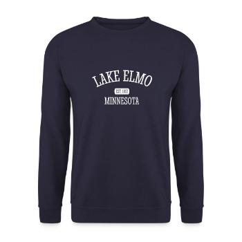 Lake Elmo - Minnestoa - United States of America - Unisex Sweatshirt - navy - Front - Alina (178cm) & Michal (187cm)