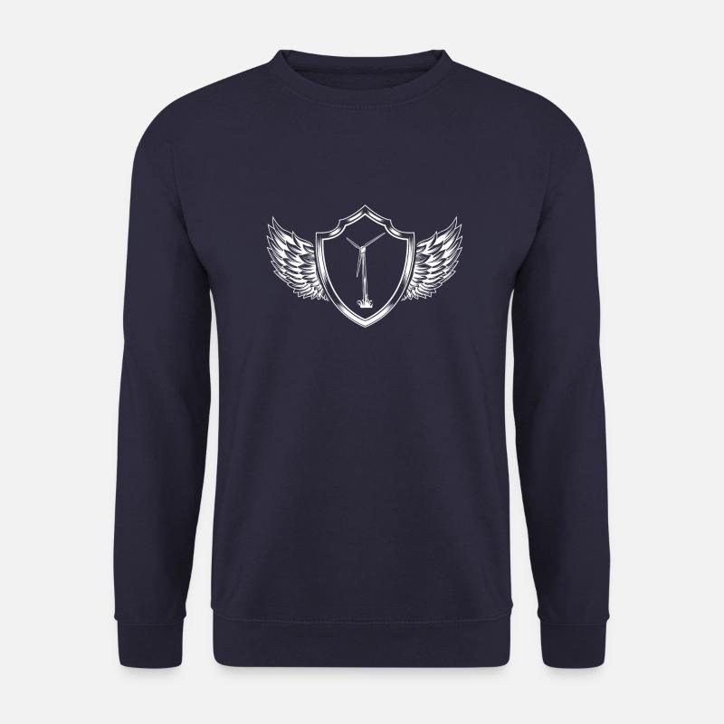 Windrad Schild Energie - Unisex Pullover - Navy