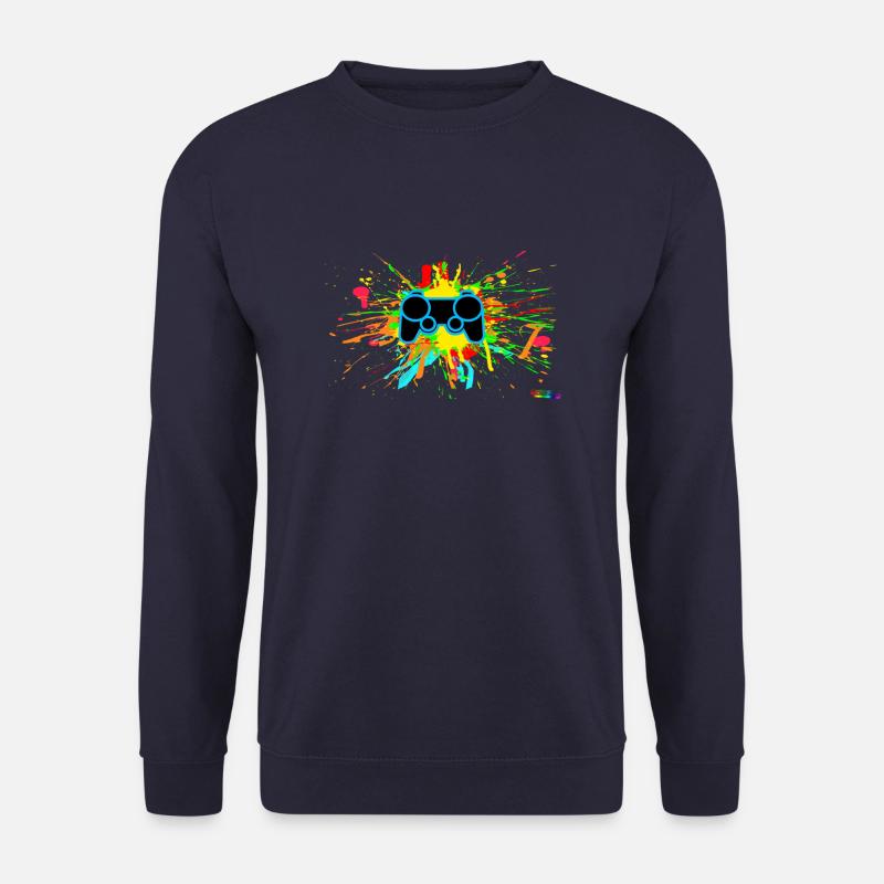 Controller Splatter Gamer - Unisex Sweatshirt - navy