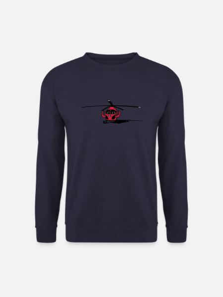 Terrain , hélicoptère - Sweat-shirt Unisexe - marine