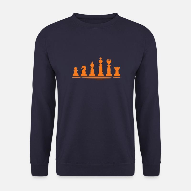 Schach Fan Schachfigur Schachspieler Schachkönig - Unisex Pullover - Navy