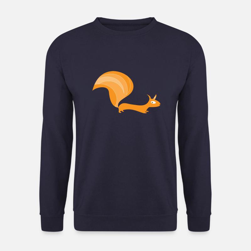 Eichhörnchen mit Einhorn (b) - Unisex Pullover - Navy