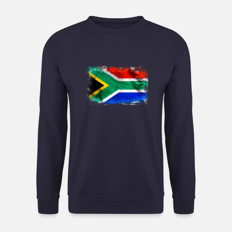 Südafrika Flagge - Unisex Pullover - Navy