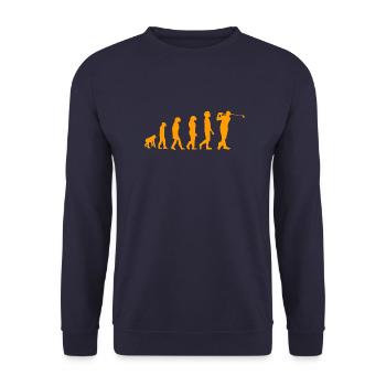 Golf evolution - Unisex Pullover - Navy - Vorne - Alina (178cm) & Michal (187cm)