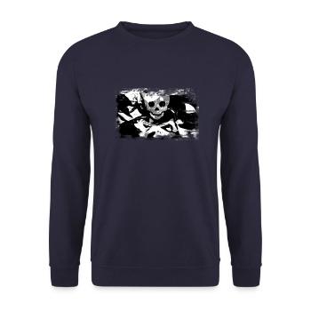 Shull - Unisex Pullover - Navy - Vorne - Alina (178cm) & Michal (187cm)