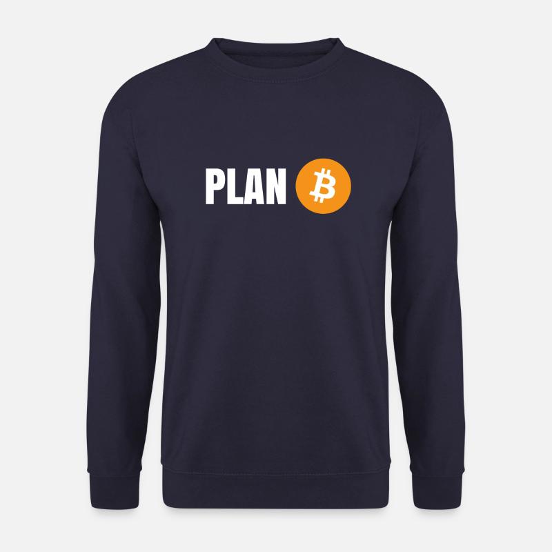 Bitcoin - Plan B - Unisex Sweatshirt - navy