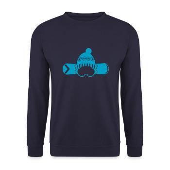 Snowboard Snowboarder - Unisex Pullover - Navy - Vorne - Alina (178cm) & Michal (187cm)